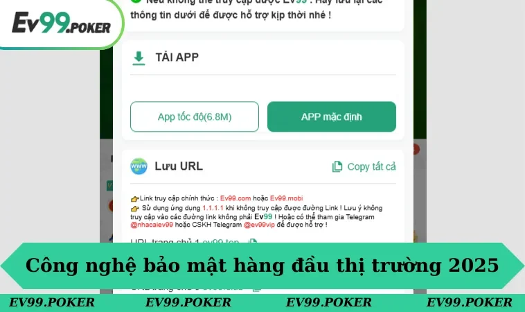 EV99 29 Công nghệ bảo mật hàng đầu thị trường năm 2025