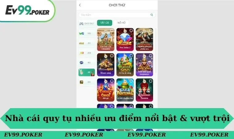 Giới Thiệu EV99 3 Nhà cái quy tụ nhiều ưu điểm nổi bật & vượt trội
